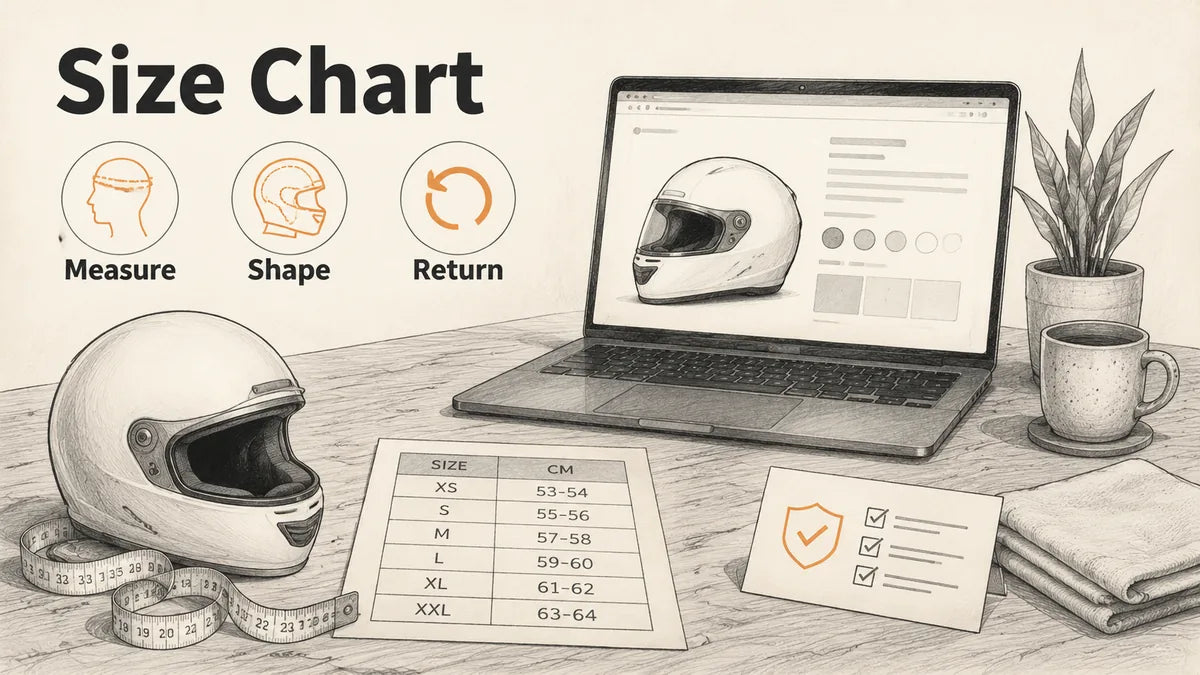 How Should I Use a Helmet Size Chart When Buying Online?