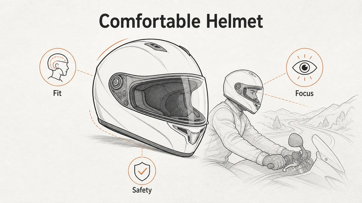 Why a Comfortable Motorcycle Helmet Is Safer？