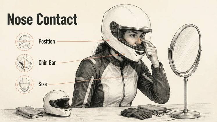Why Does My Helmet Touch My Nose or Face Shield Area?