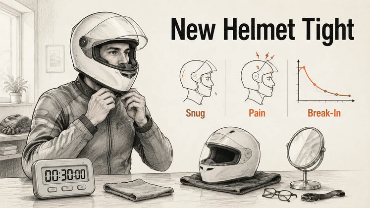 How Long Should a New Motorcycle Helmet Feel Tight?