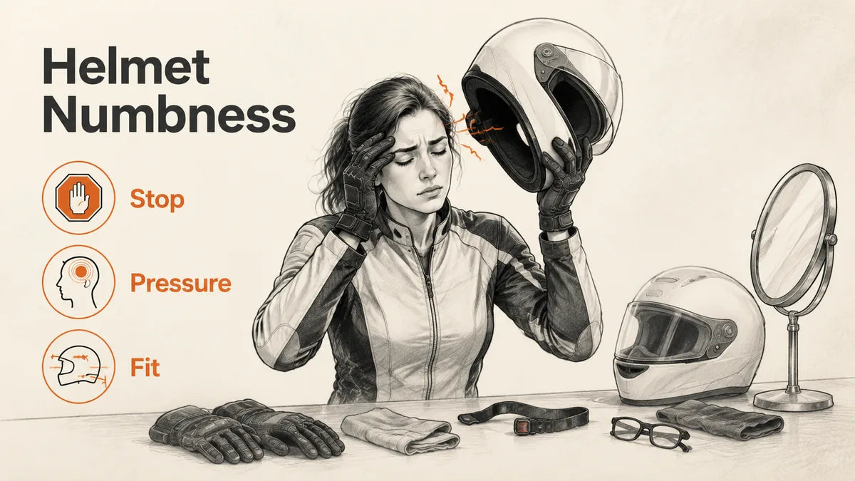 What Should I Do If My Helmet Causes Numbness?