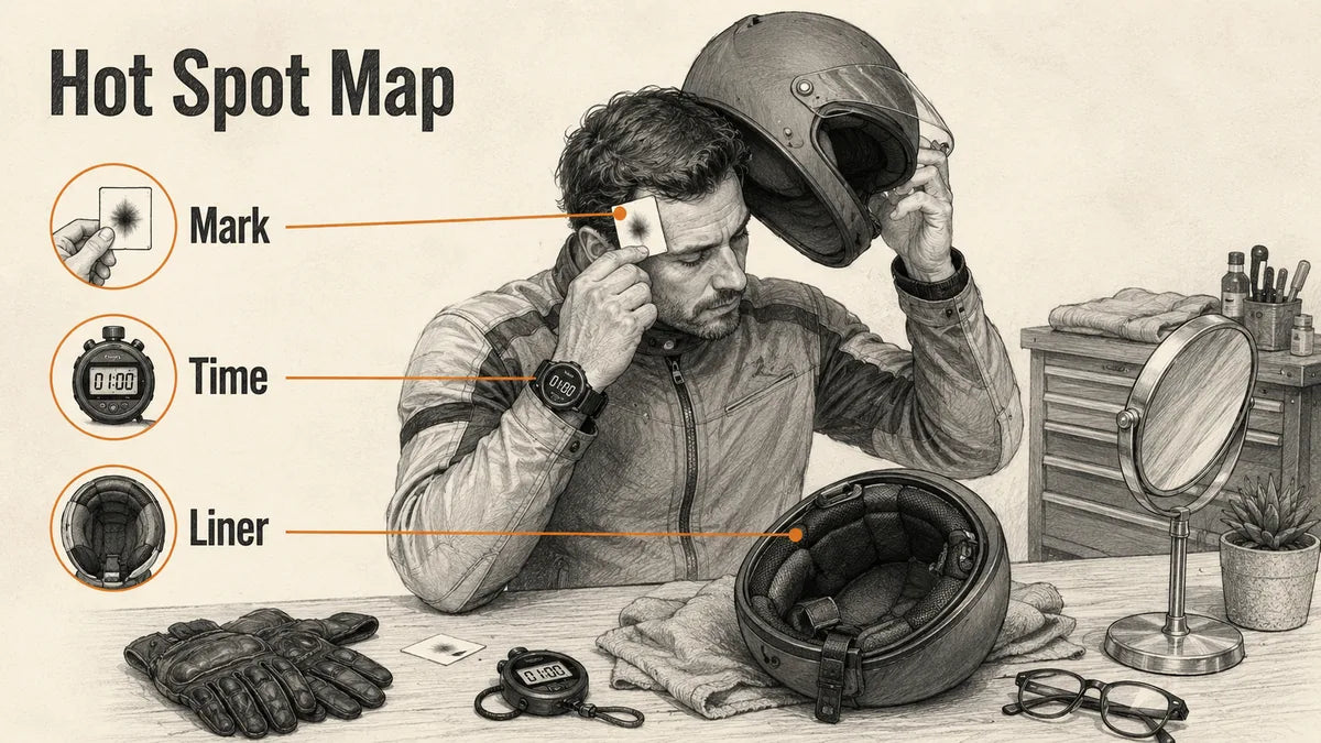 How Do I Find the Exact Hot Spot Inside My Helmet?
