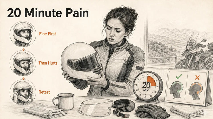Why Does My Helmet Feel Fine for 20 Minutes Then Hurt?