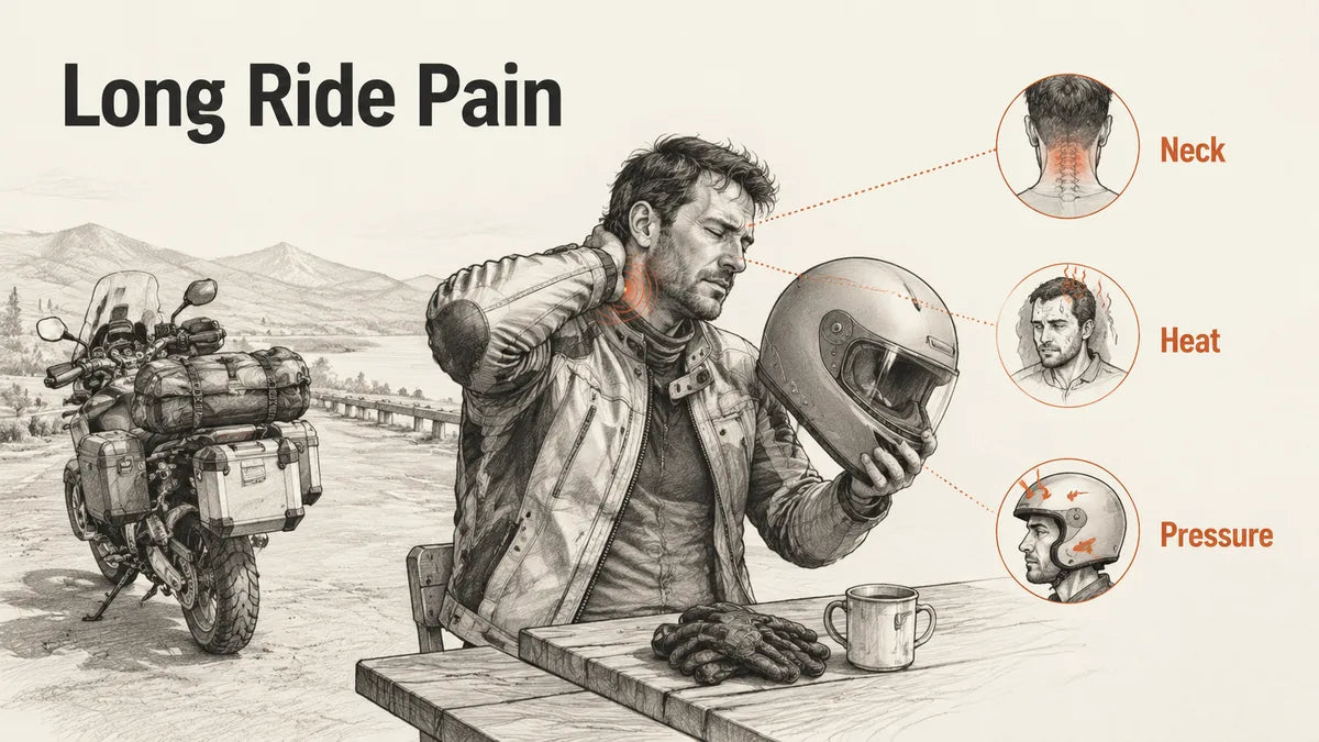 What Causes Helmet Pain on Long Rides?