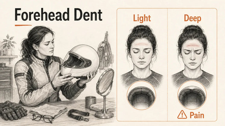 Should a Helmet Leave a Dent on My Forehead?