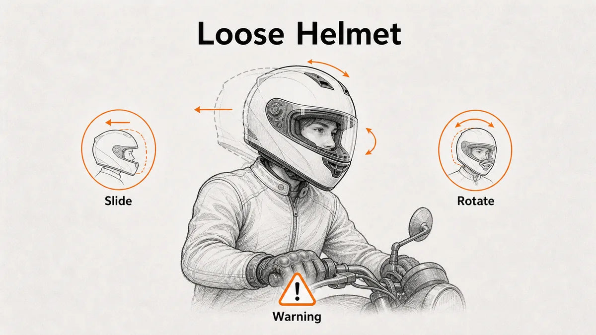 Is a Loose Motorcycle Helmet Dangerous?