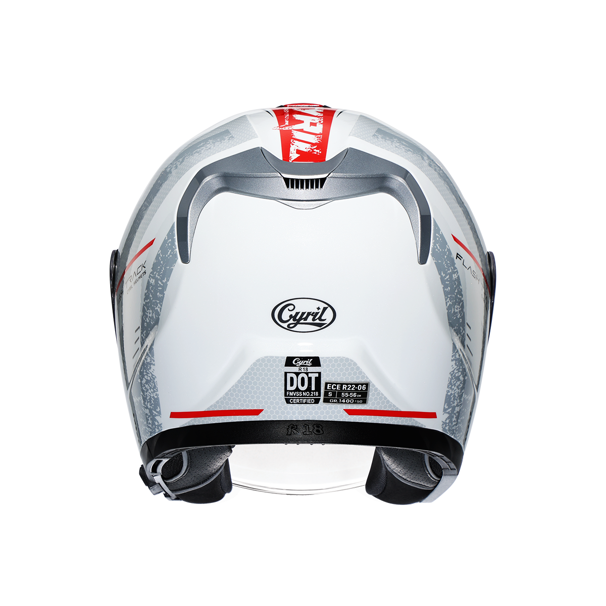 R18 Dual Visor Open Face Helmet