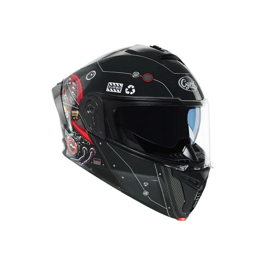 THUNDER Dual Visor Modular Helmet - Flowing light 03 Gloss