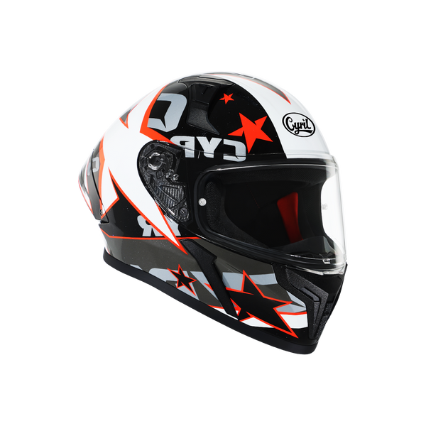 Mad Shark Full Face Motorcycle Helmet – Star Blaze 01 Gloss