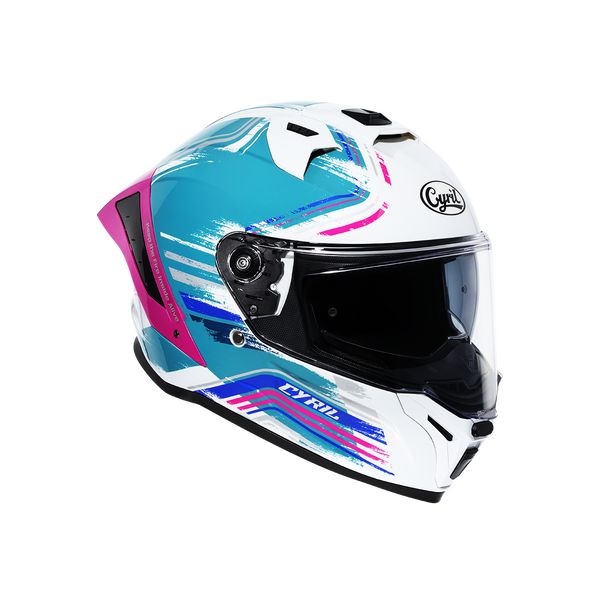 VORTEX Dual Visor Full Face Motorcycle Helmet – Apex Line Gloss 02