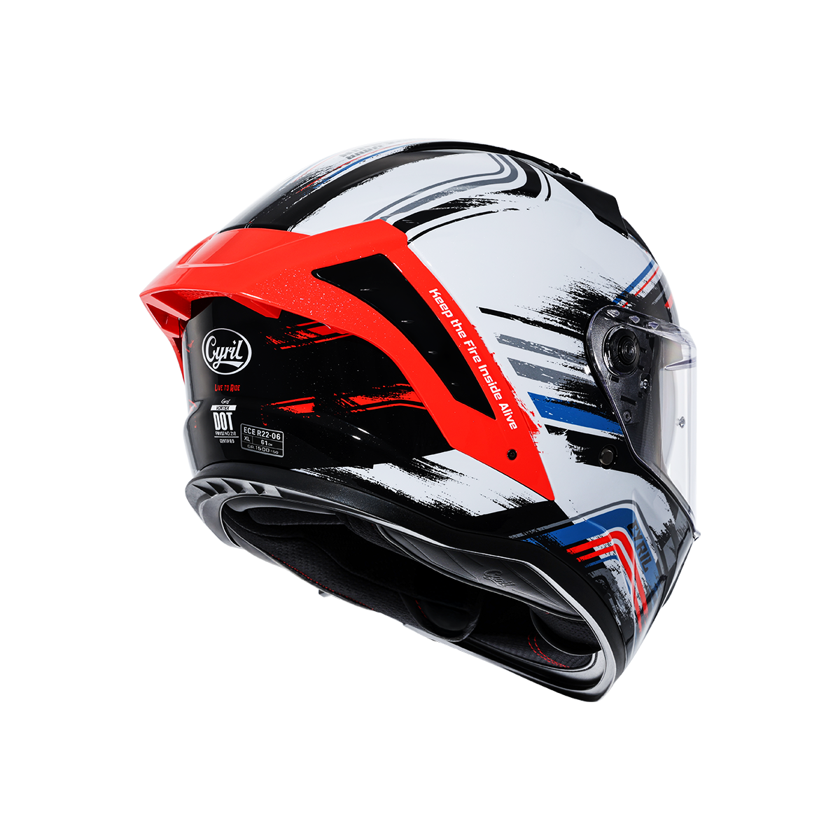 VORTEX Dual Visor Full Face Motorcycle Helmet