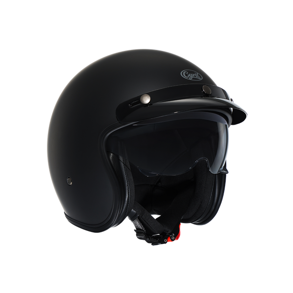 Movelck Open Face Motorcycle Helmet – Black matte