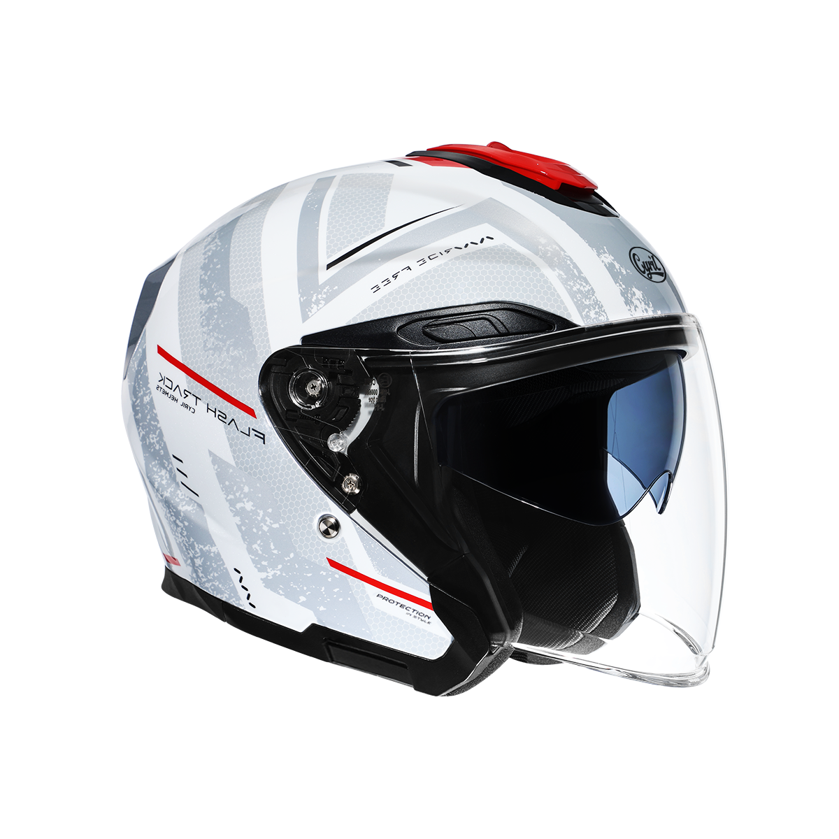 R18 Dual Visor Open Face Helmet