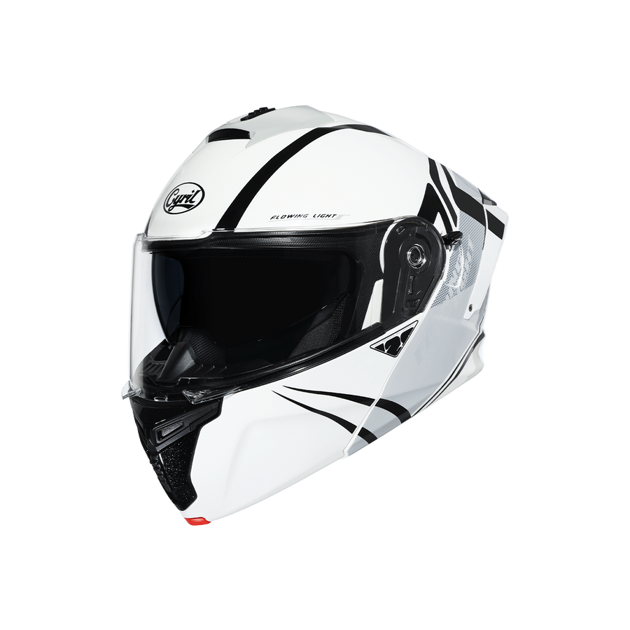 THUNDER Dual Visor Modular Helmet - Flowing light 01 Gloss