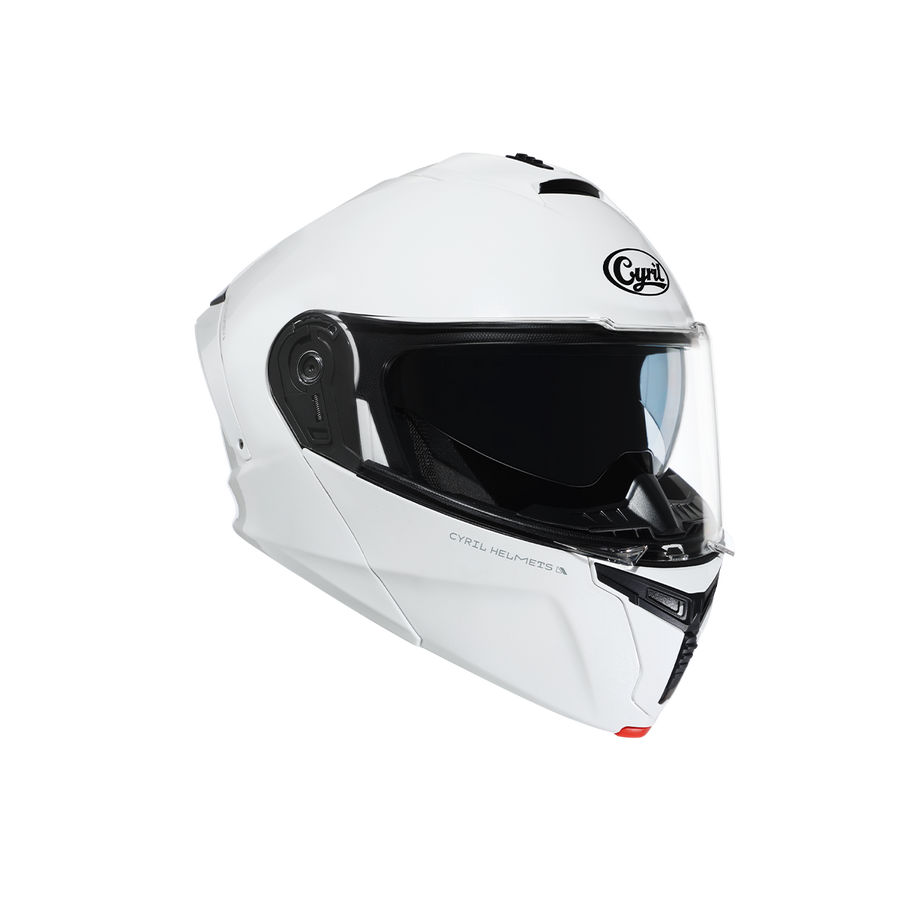 THUNDER Dual Visor Modular Helmet - White Gloss