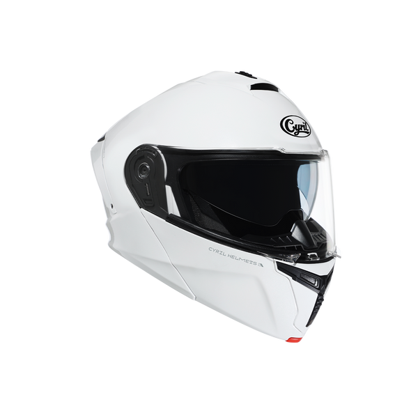 THUNDER Dual Visor Modular Motorcycle Helmet – White Gloss