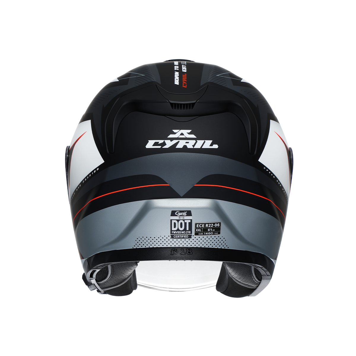 R18 Dual Visor Open Face Helmet