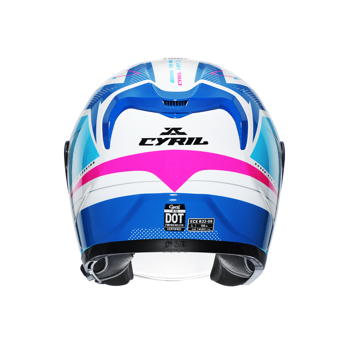 R18 Dual Visor Open Face Helmet