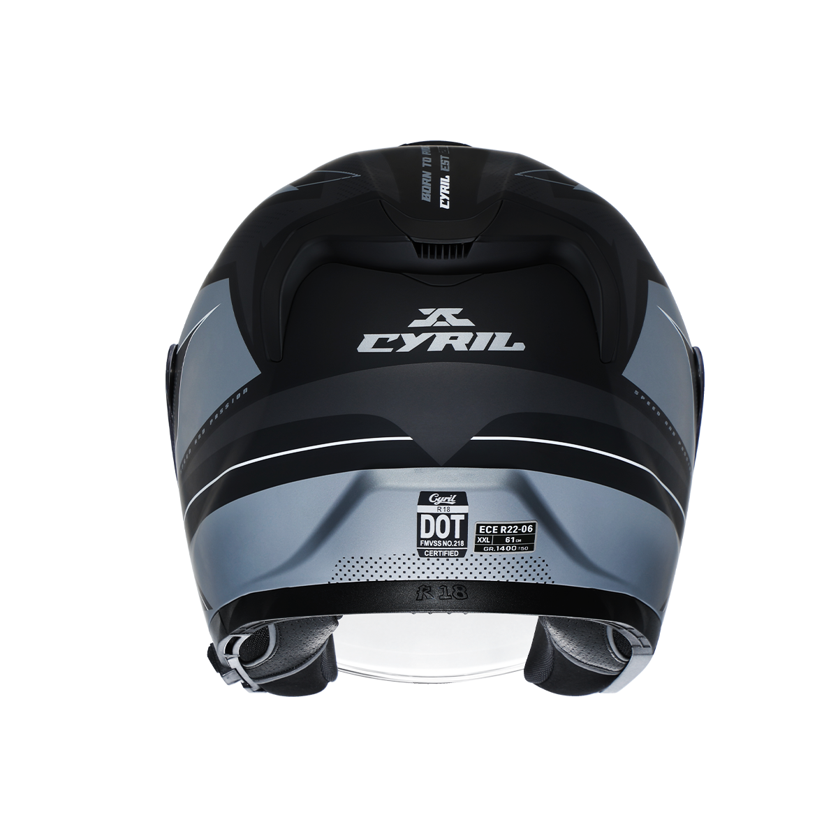 R18 Dual Visor Open Face Helmet