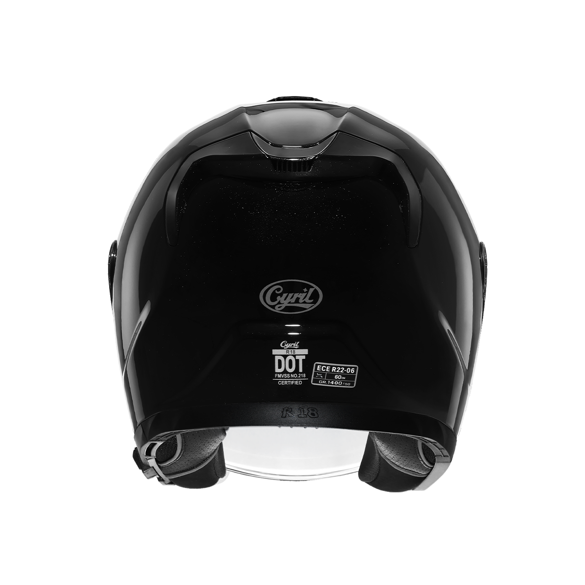 R18 Dual Visor Open Face Helmet