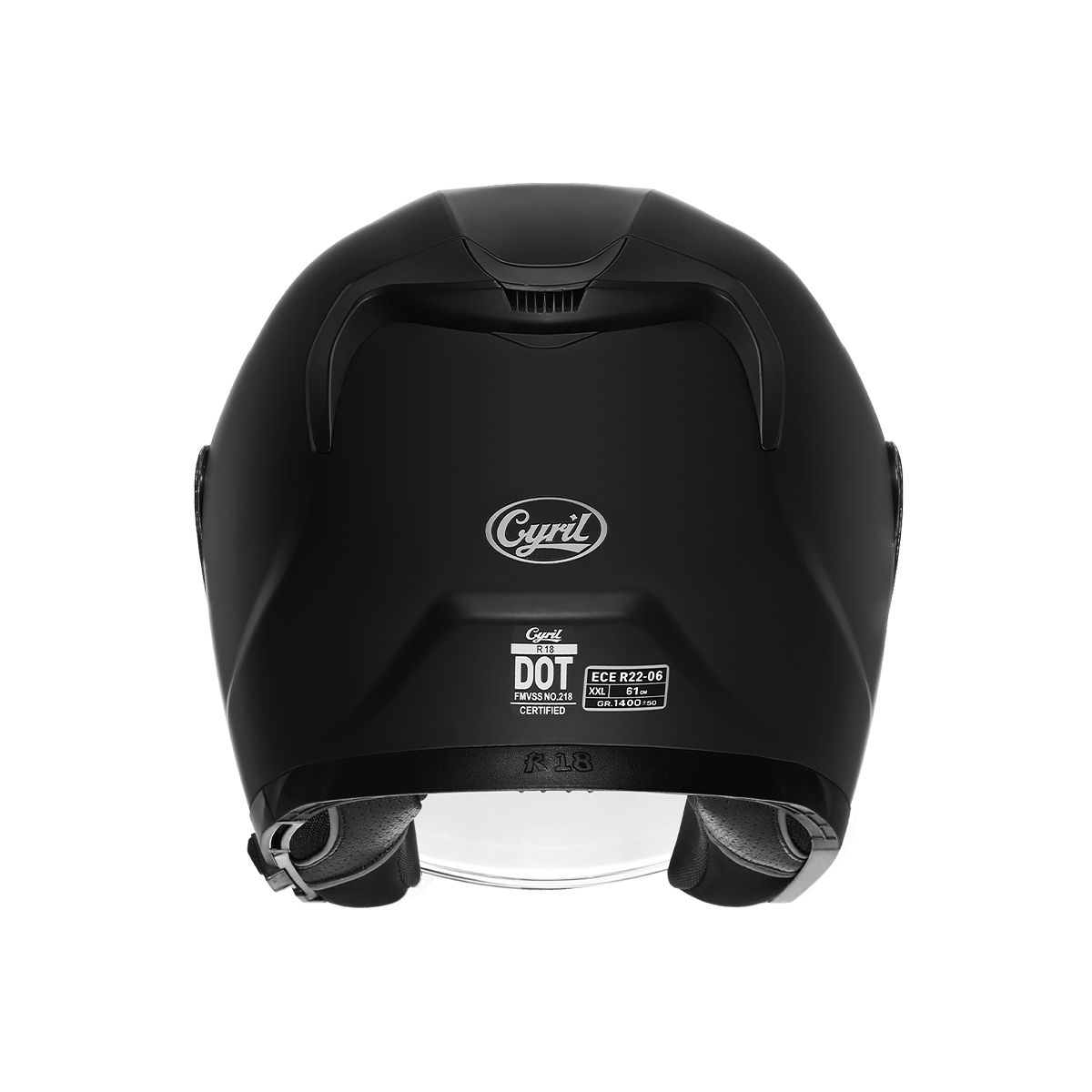 R18 Dual Visor Open Face Helmet