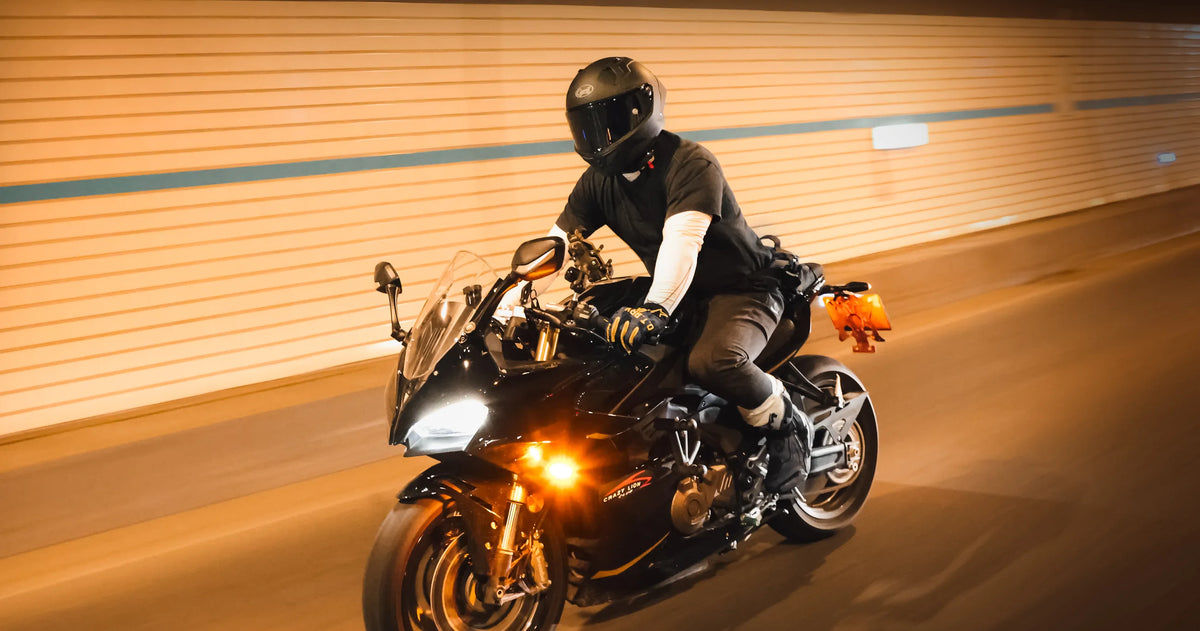 CYRIL helmet riding scene