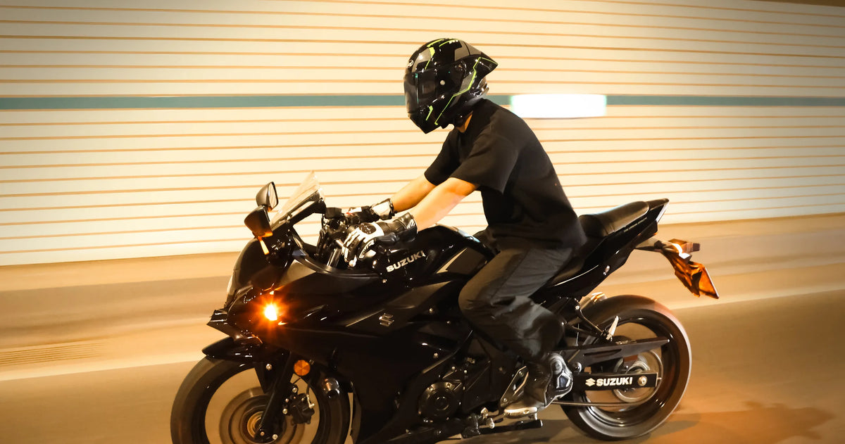 CYRIL helmet riding scene