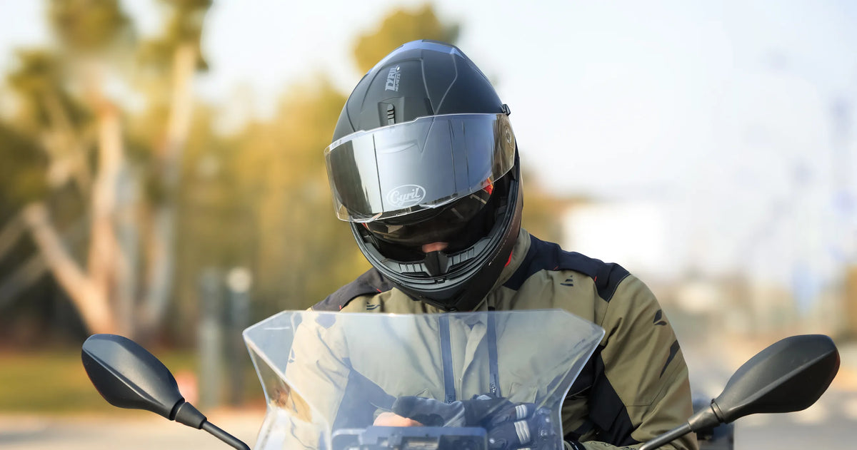 CYRIL helmet riding scene
