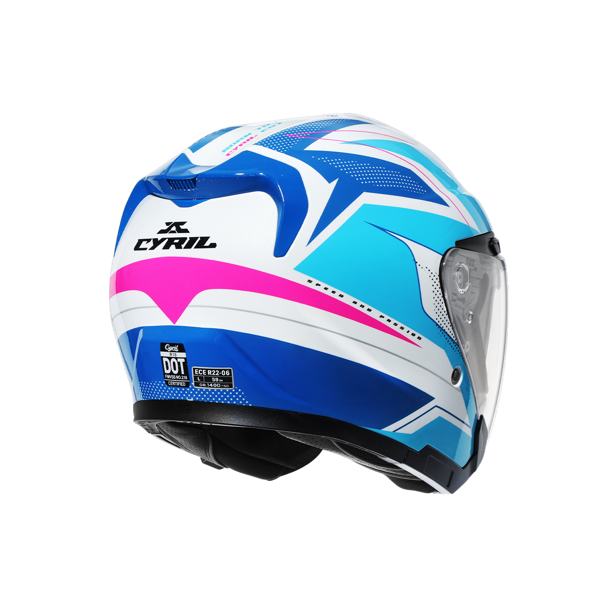 R18 Dual Visor Open Face Helmet