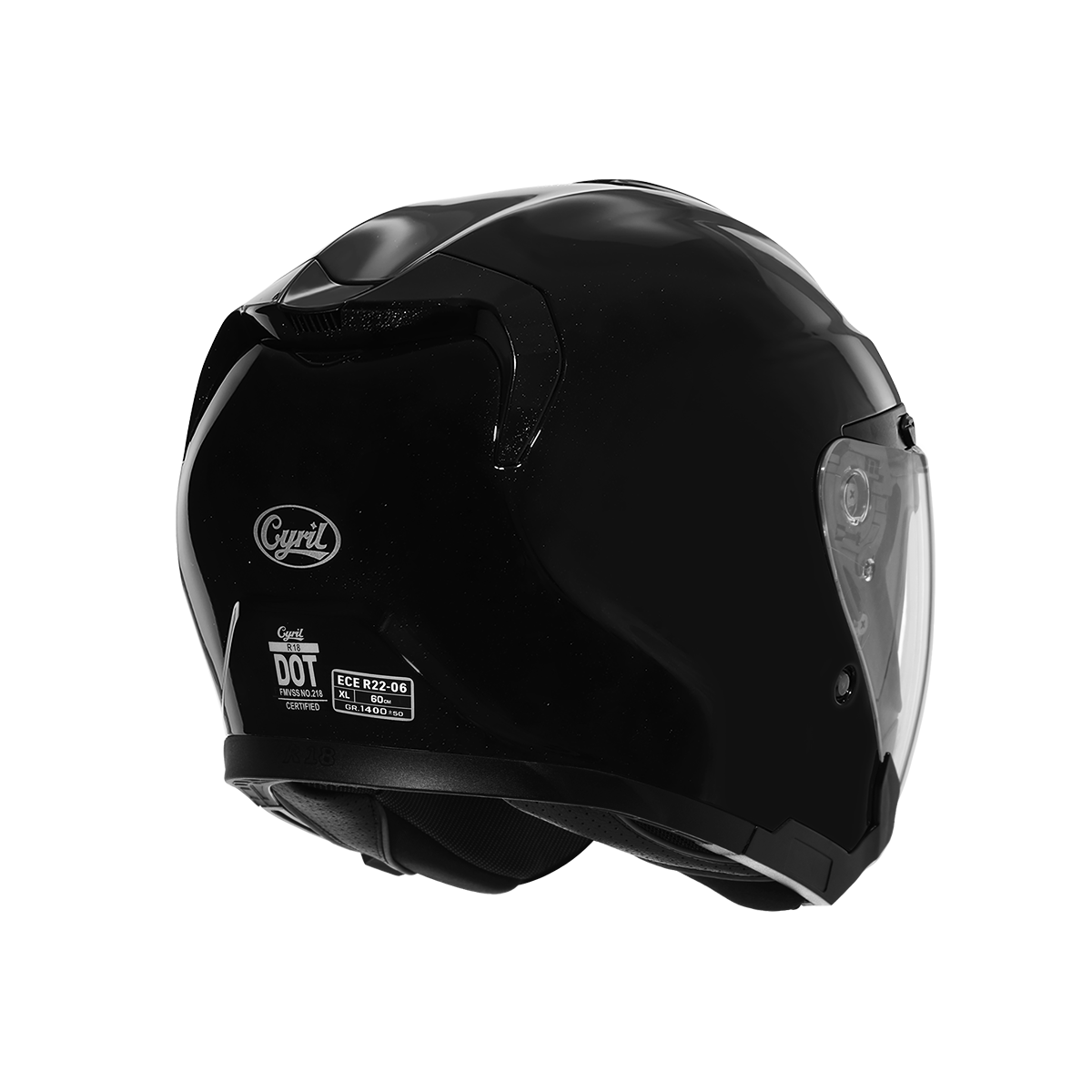 R18 Dual Visor Open Face Helmet