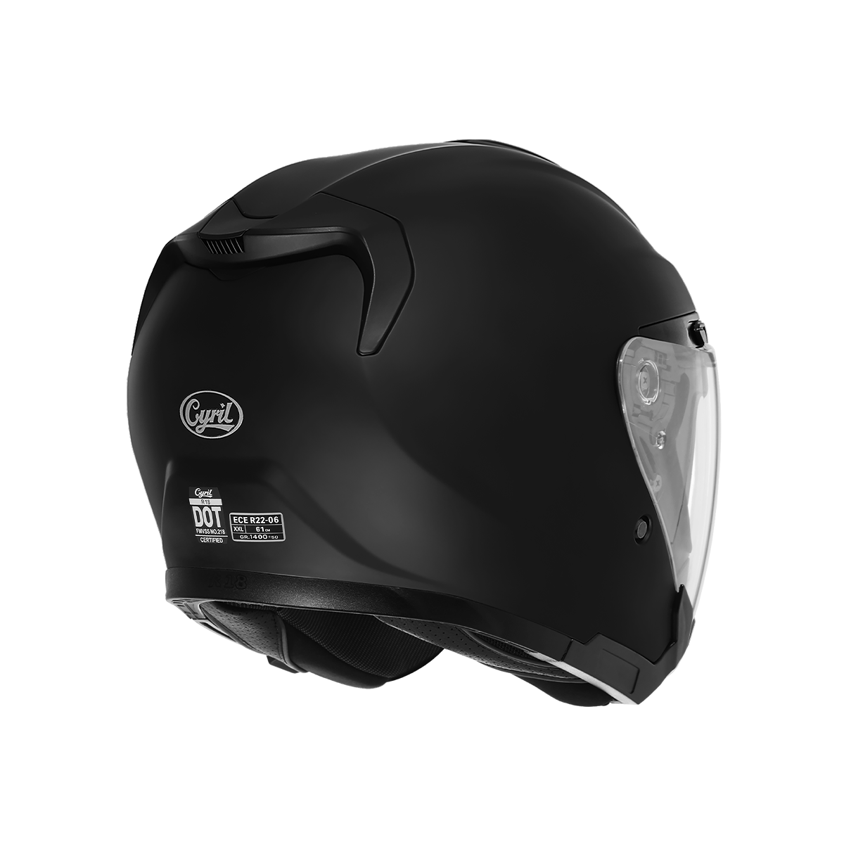 R18 Dual Visor Open Face Helmet