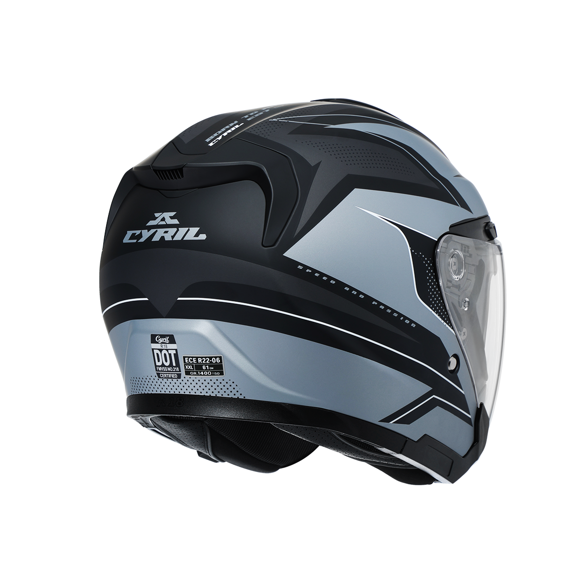 R18 Dual Visor Open Face Helmet