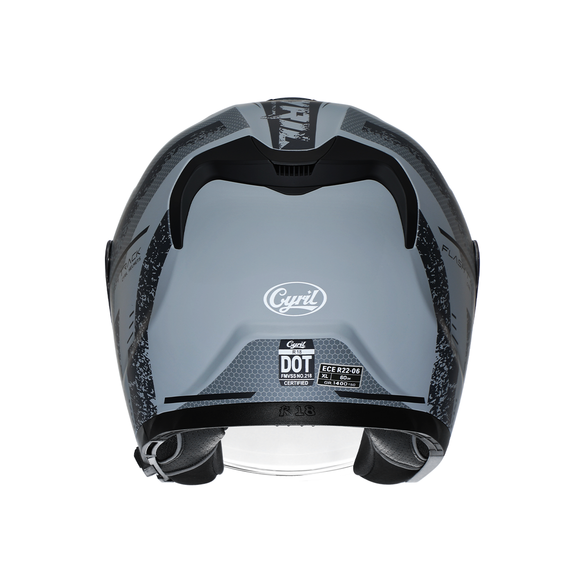 R18 Dual Visor Open Face Helmet